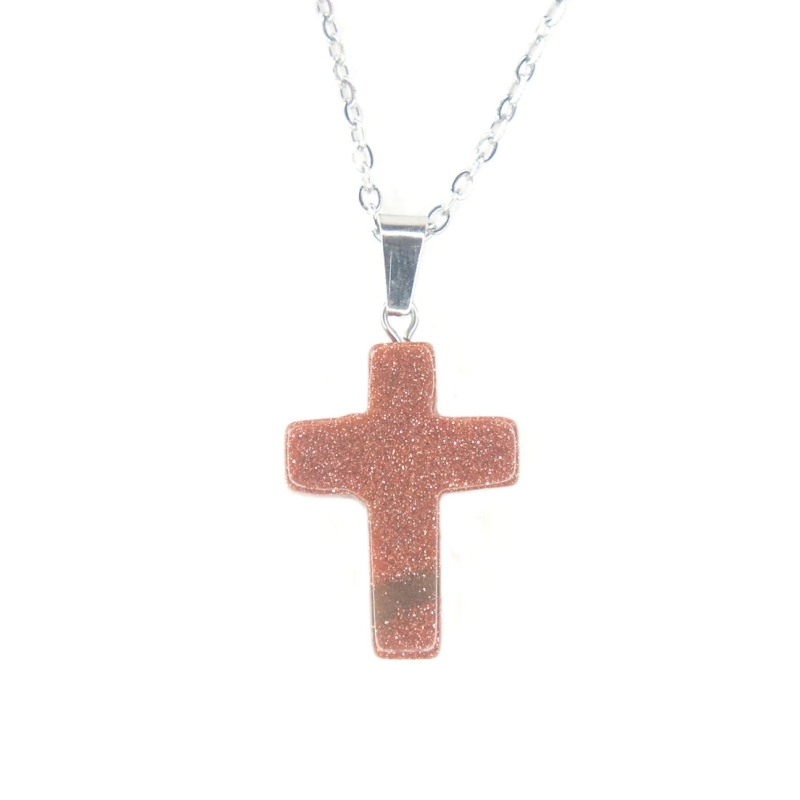 Stone Cross Pendant 2
