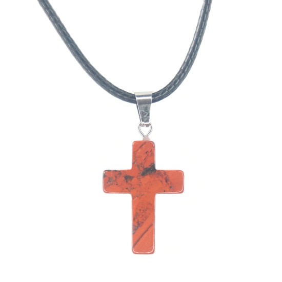 Stone cross pendant 1