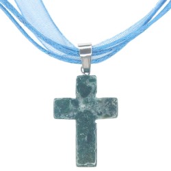 Stone cross pendant 10