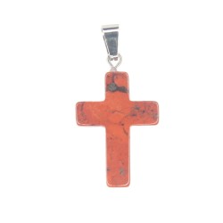 Stone cross pendant 1