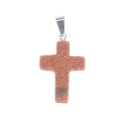 Stone cross pendant 2