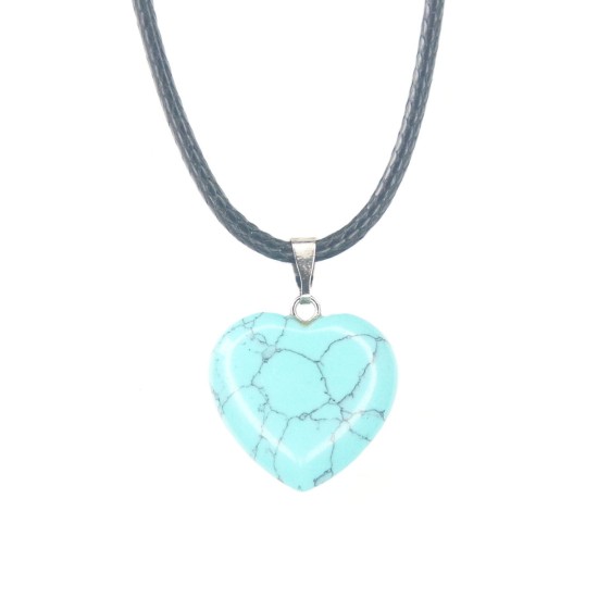 Stone heart pendant 1