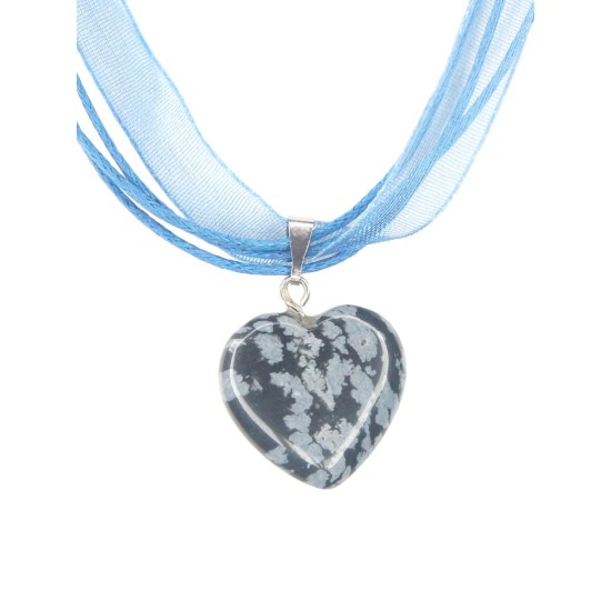 Stone heart pendant 11