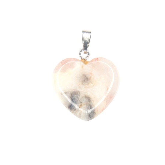 Stone heart pendant 12