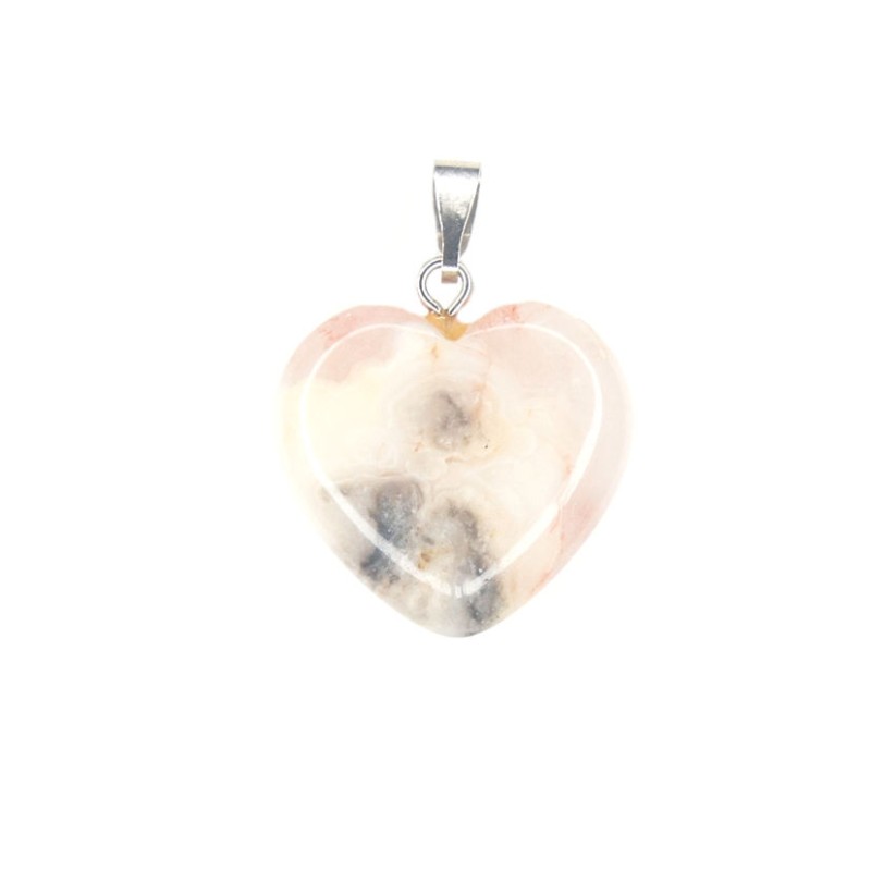 Stone heart pendant 12 Stone heart pendant 12