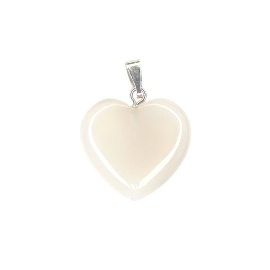 Stone heart pendant 19