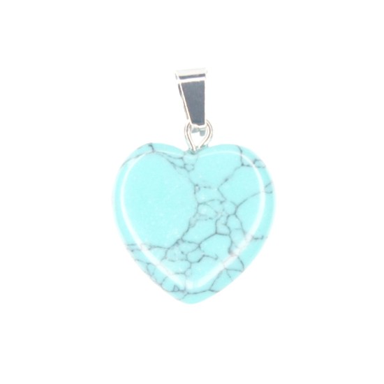 Stone heart pendant 40