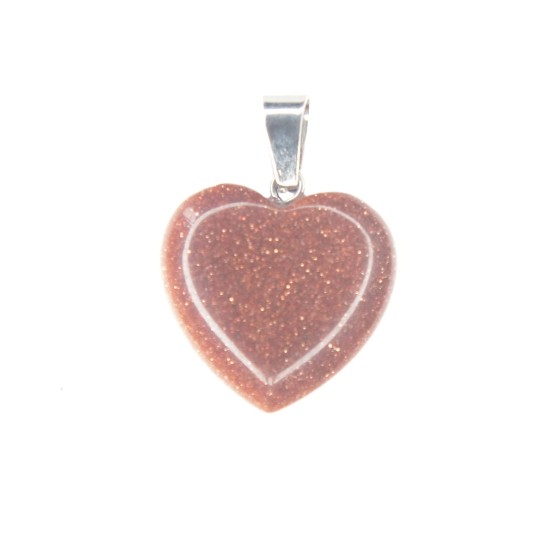 Stone heart pendant 69