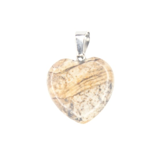 Stone heart pendant 73