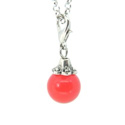 Blood orange glass ball dangle