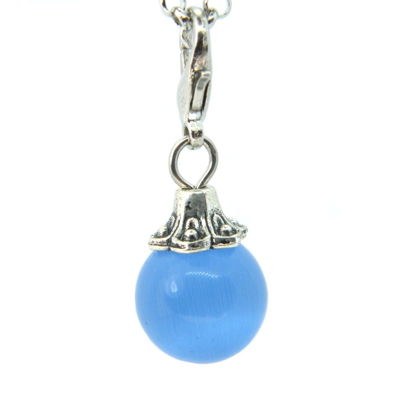 Blue Glass Ball Dangle