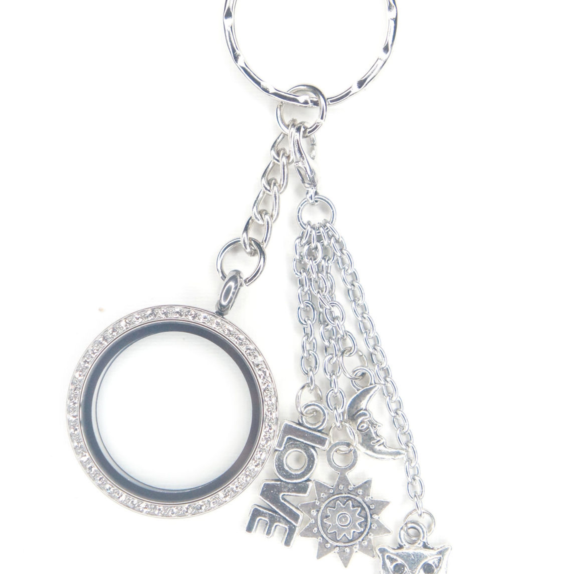 Skull And Crystal Charm Dangle