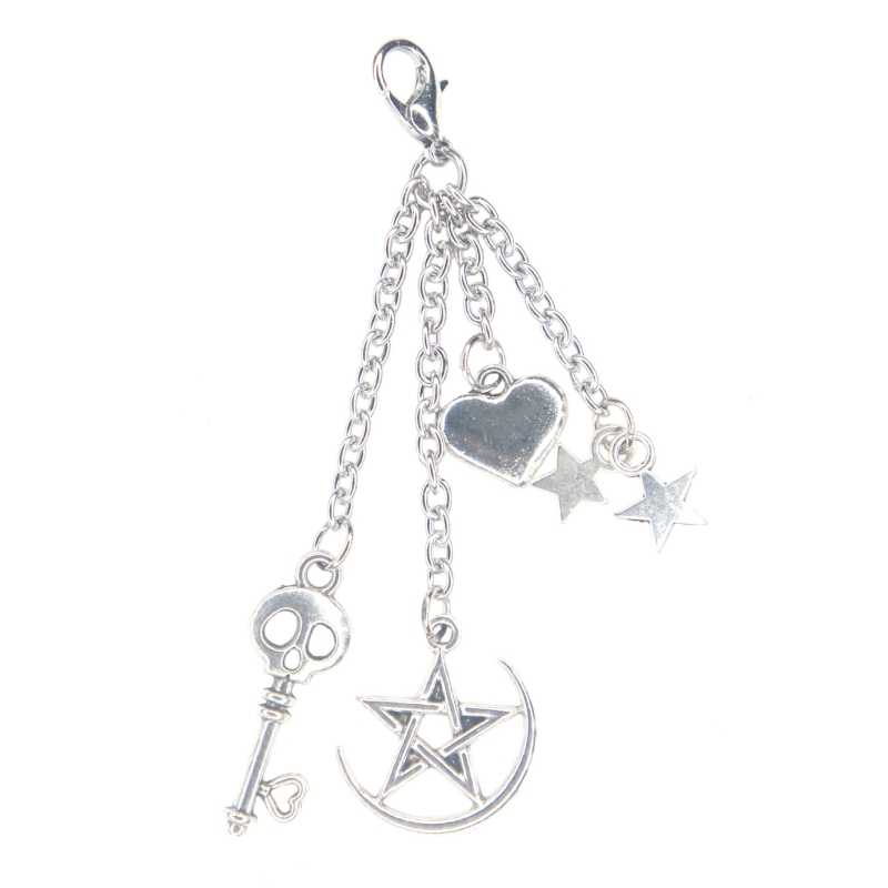 Skull And Star Charm Dangle