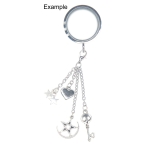 Skull And Crystal Charm Dangle