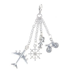 Travel charm dangle
