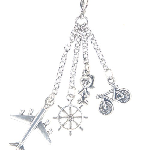 Travel charm dangle