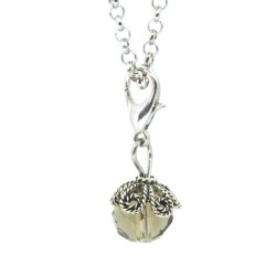 Clear brown crystal dangle