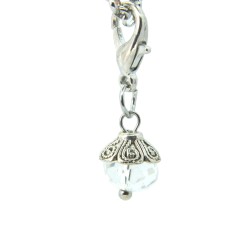 Clear crystal dangle