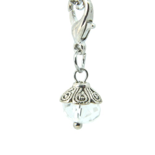 Clear crystal dangle