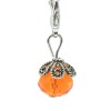 Orange crystal dangle
