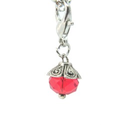 Red crystal dangle