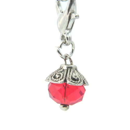 Red crystal dangle