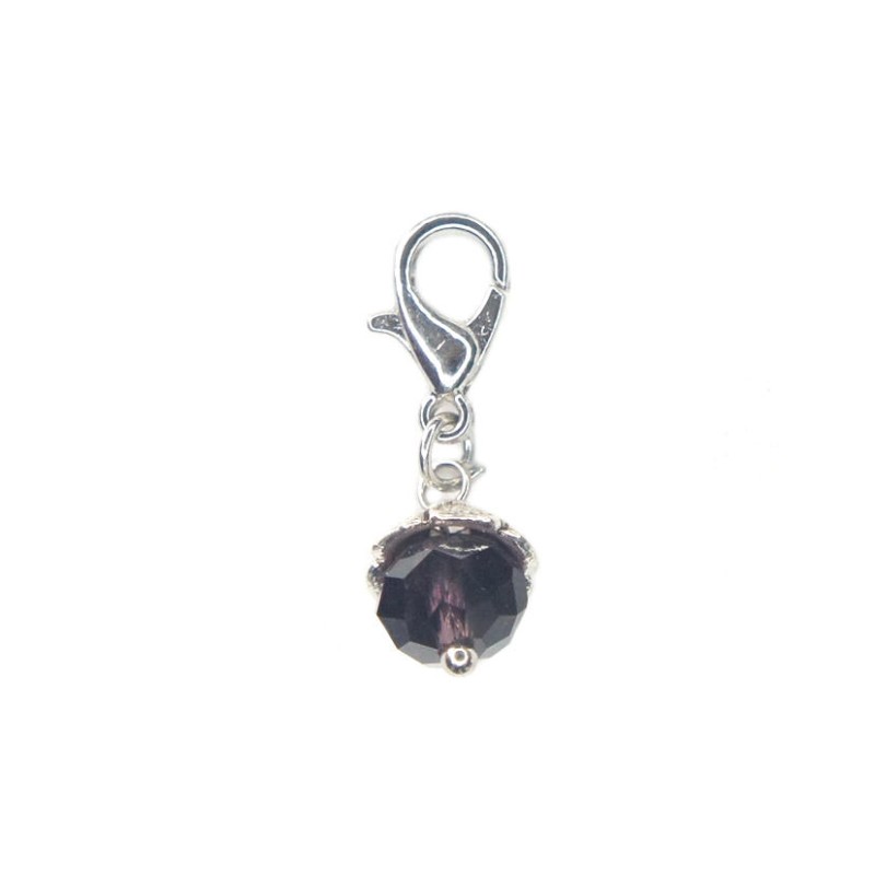 Dark Purple Crystal Dangle