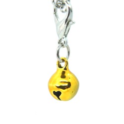 Gold metallic bell dangle