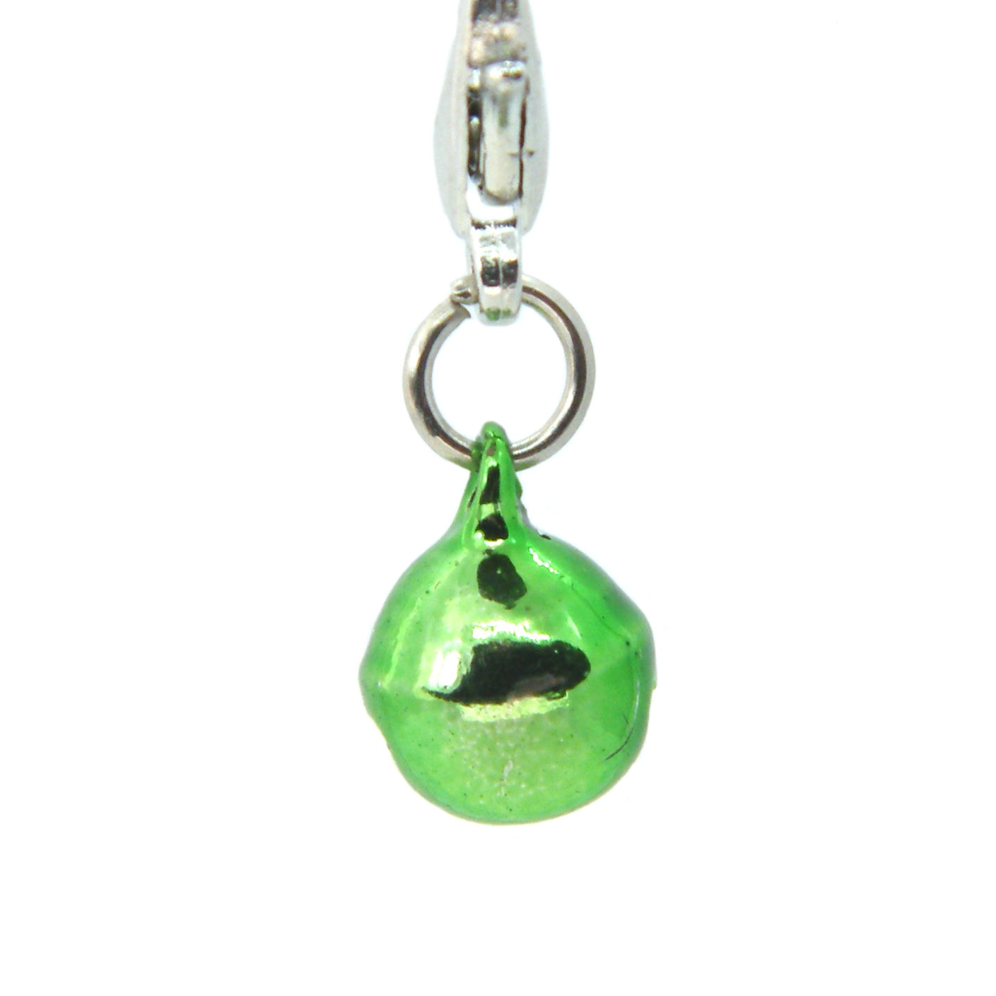 Green Metallic Bell Dangle