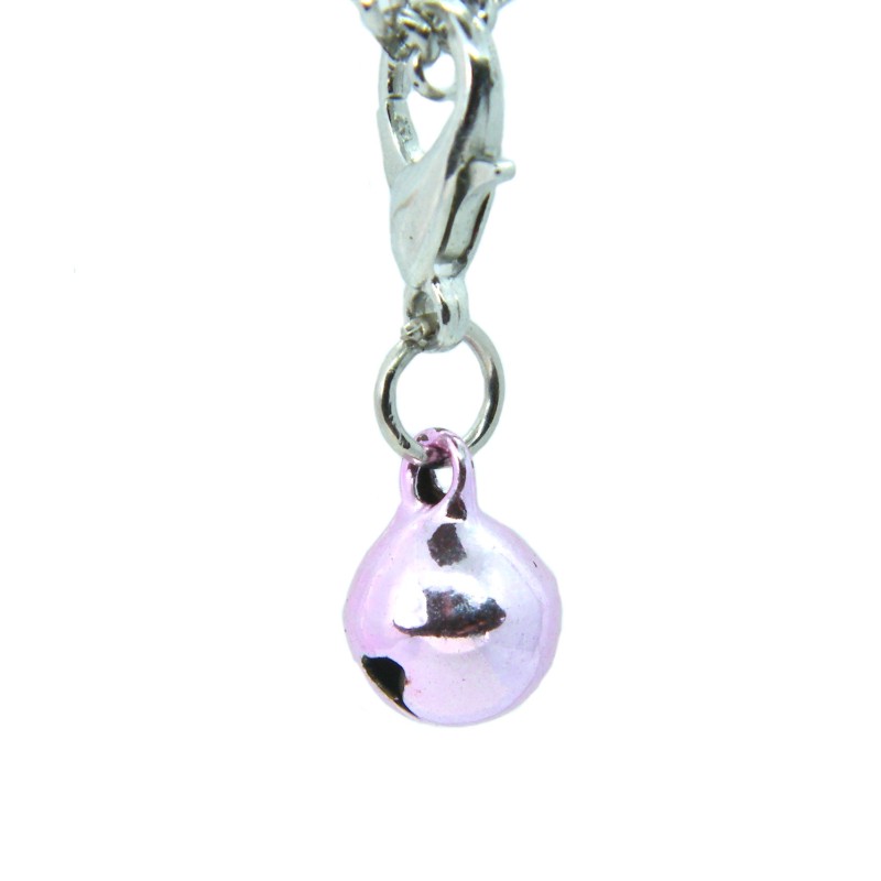 Light Pink Metallic Bell Dangle