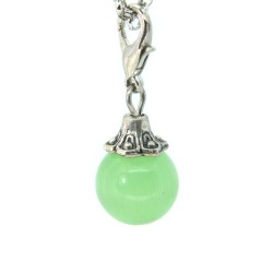 Mint green glass ball dangle