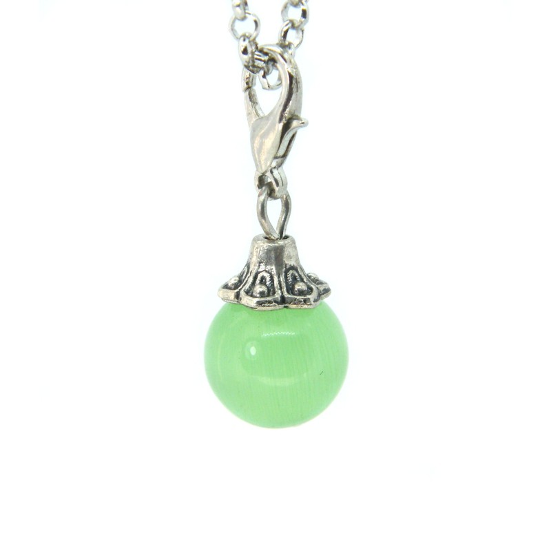Mint Green Glass Ball Dangle