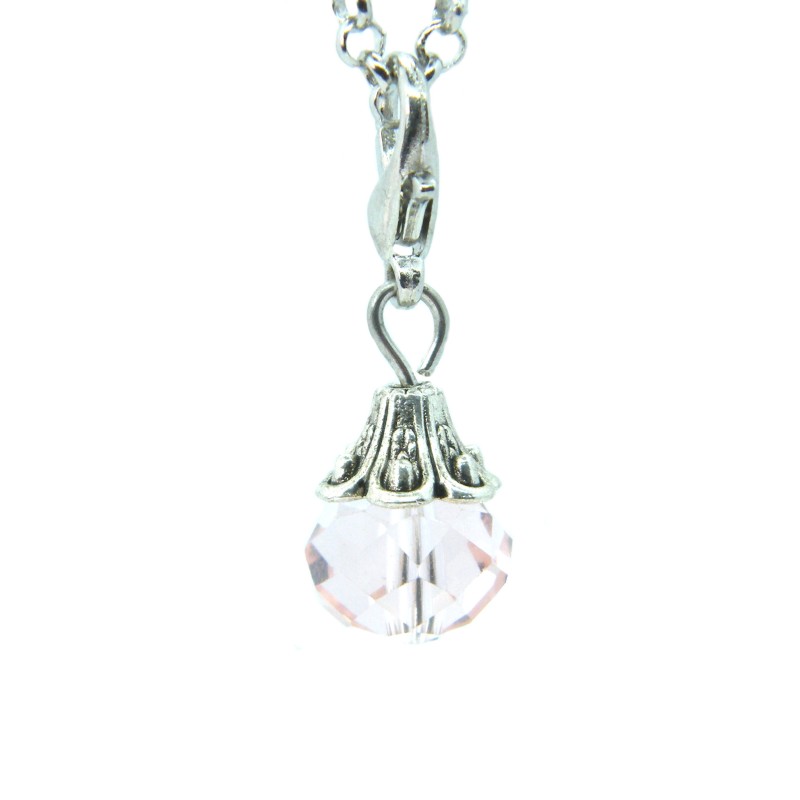 Pale Pink Crystal Dangle