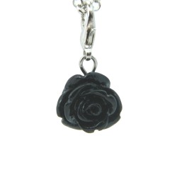 Black rose dangle
