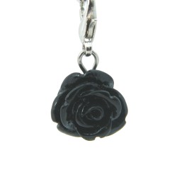 Black rose dangle