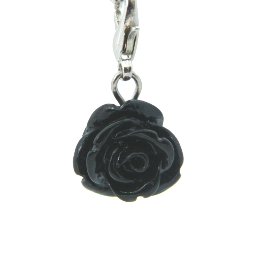 Black Rose Dangle