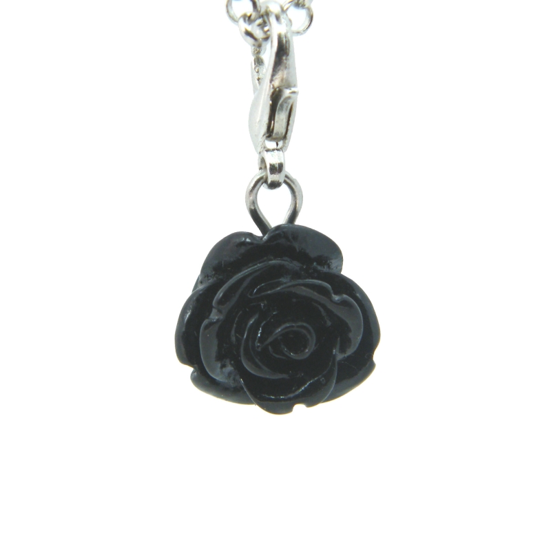 Black Rose Dangle