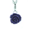 Dark purple rose dangle