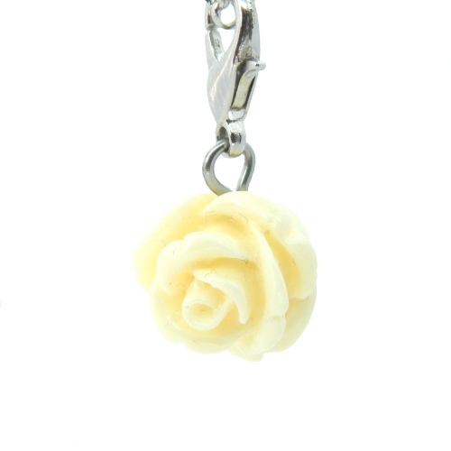 Cream Rose Dangle