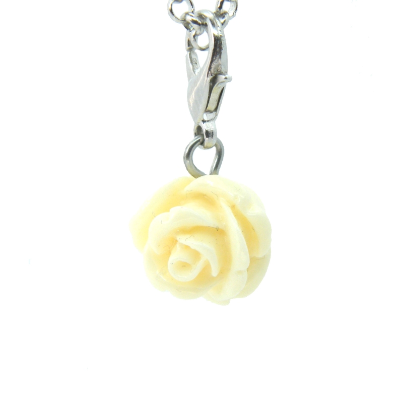 Cream Rose Dangle