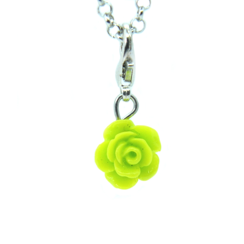 Lime Green Rose Dangle
