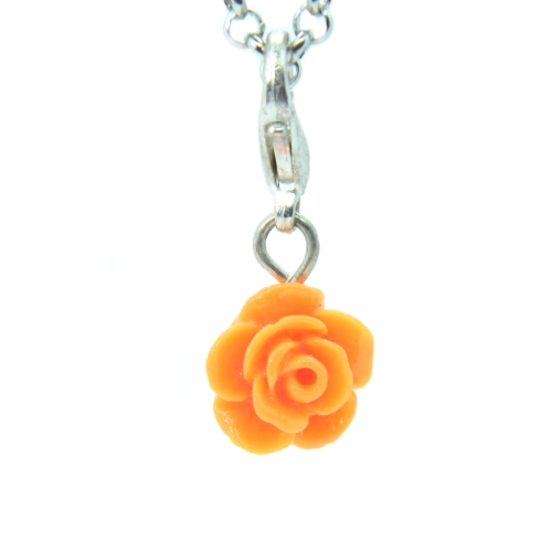 Orange Rose Dangle