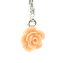Pale peach rose dangle