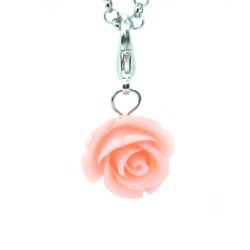 Palest pink rose dangle