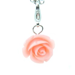 Pale pink rose dangle