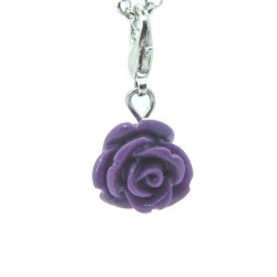 Purple rose dangle