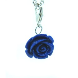 Sapphire blue rose dangle