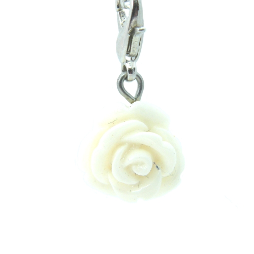 White rose dangle