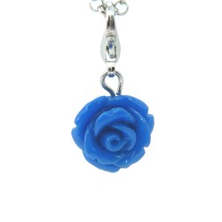 Blue rose dangle