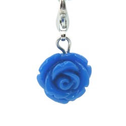 Blue rose dangle